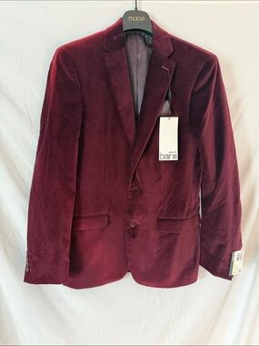 Bar III Men's Deep Burgundy Blazer